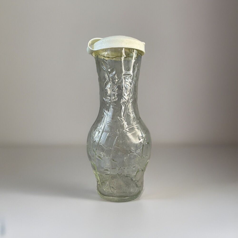 Vintage GOOD SEASONS‎ Salad Dressing Glass Cruet Shaker Bottle w/Lid